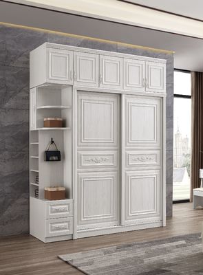 Freundliche weiße hölzerne Garderobe Eco mit Schiebetür-waschbarer Höhe 20cm