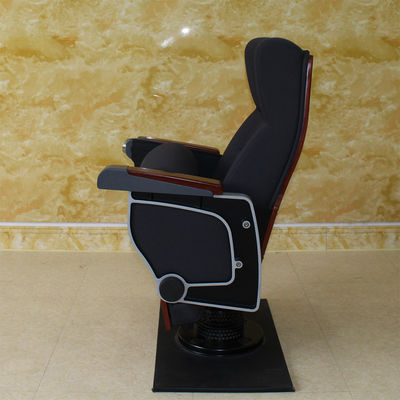 Flammenfeste schwarze Theater-Kino-Hall Chairs With PU schäumen zusammenklappbare hohe Dichte