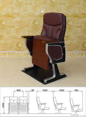 Hochrotes hölzernes Kino Hall Chairs