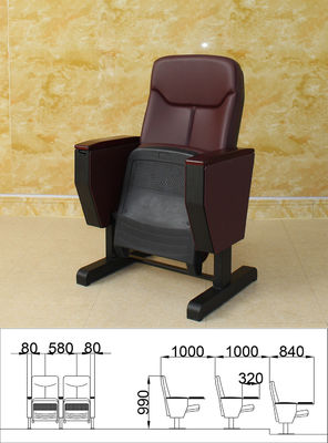 Faltendes Auditoriums-Kino Hall Chairs Anti Fouling Sturdy enthäuten freundliches
