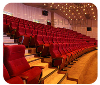 Zusammenklappbare Kino-Hall Chairs Anti Electrostatic Medium-Härte des Sitzer-2