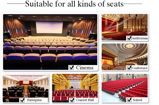 Zusammenklappbare Kino-Hall Chairs Anti Electrostatic Medium-Härte des Sitzer-2